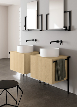PICTURE - Single vanity unit by Scarabeo Ceramiche - view 3